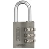 RS PRO Aluminium Combination Padlock Weatherproof 5 mm Shackle 31.5 mm Body 34601 145/30 Black