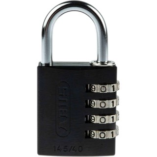 RS PRO Aluminium Combination Padlock Weatherproof 6 mm Shackle Diameter 26 mm Shackle Length Black 41.5 34605 145/40 Black