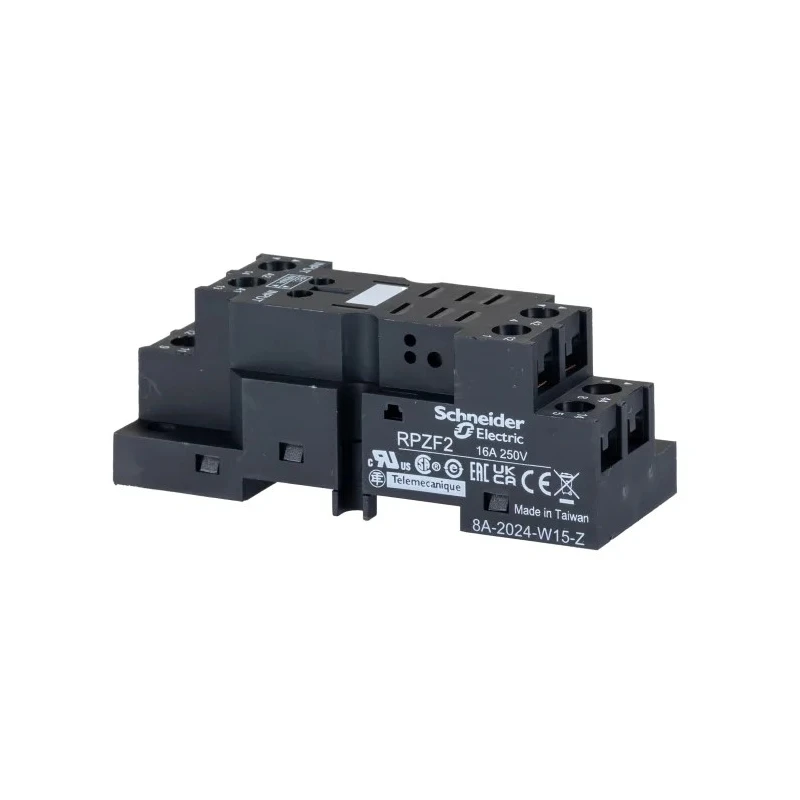 Schneider Electric Harmony Relay RP 8 Way 250V 15A DIN Rail Relay Socket RPZF2