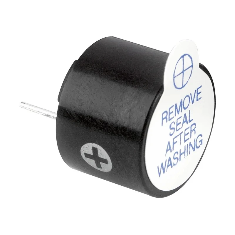 RS PRO Buzzer Through Hole 15V 85 dB @ 1m AC Continuous Tone Black Noryl Housing 179-7450