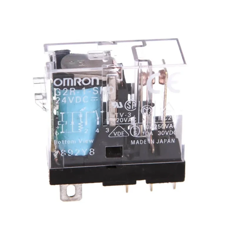 Omron Power Relay 12V DC Coil, 10A Switching Current, SPDT Contact Configuration G2R-1-SND 12VDC (S)