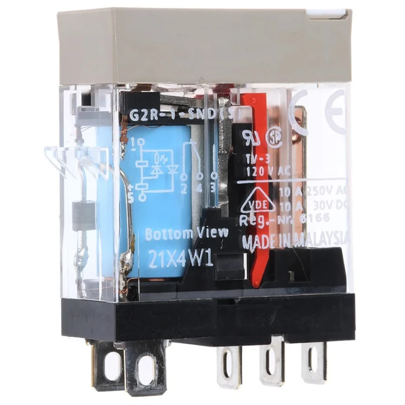 Omron Power Relay 12V DC Coil, 10A Switching Current, SPDT Contact Configuration G2R-1-SND 12VDC (S)