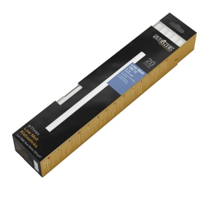 Steinel Hot Melt Glue Sticks Low Application Temperature 300 mm Length 20 Sticks 600 g Package 052409