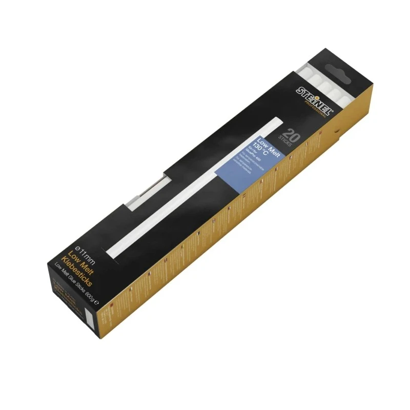 Steinel Hot Melt Glue Sticks Low Application Temperature 300 mm Length 20 Sticks 600 g Package 052409