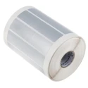 Brady Silver Label Roll 38.1 mm Width 19.05 mm Length 2500 Labels Per Roll BPT-6-7563-2.5