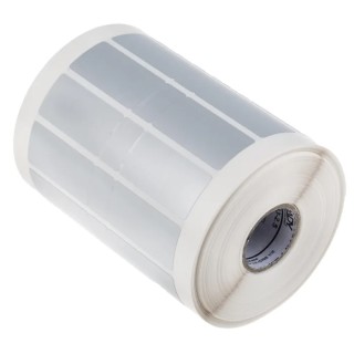 Brady Silver Label Roll 38.1 mm Width 19.05 mm Length 2500 Labels Per Roll BPT-6-7563-2.5