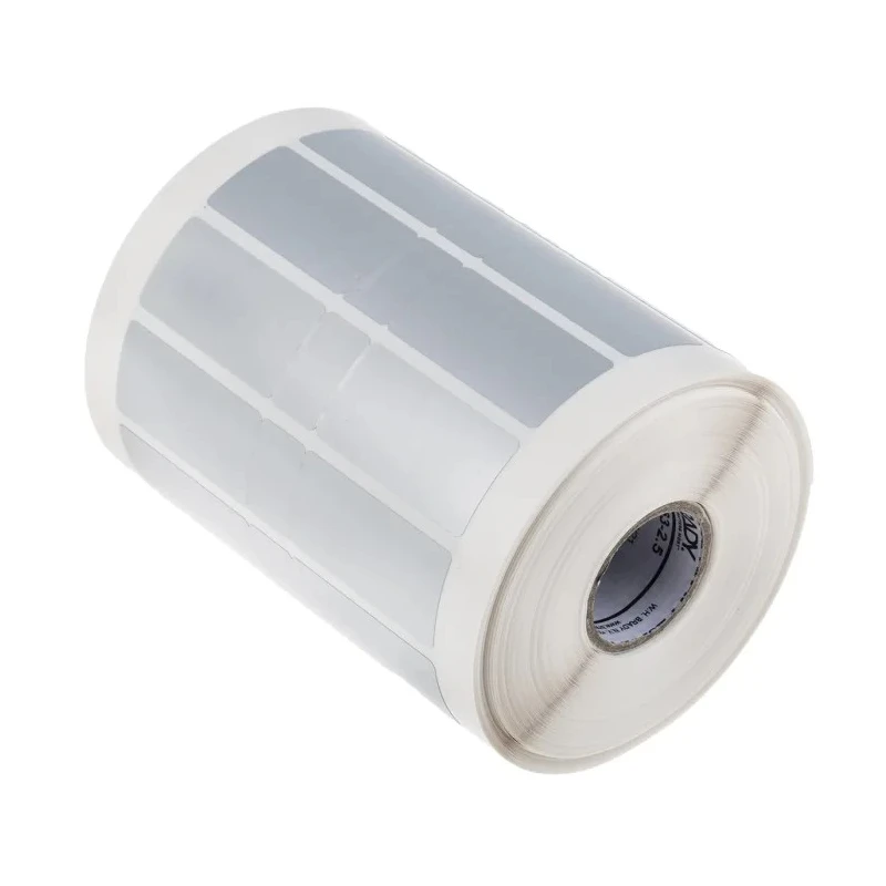 Brady Silver Label Roll 38.1 mm Width 19.05 mm Length 2500 Labels Per Roll BPT-6-7563-2.5