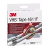 3M VHB Grey Acrylic Foam Tape 19mm Width x Length x 1.1mm Thickness 4611F 3M 4611 19mm x 3m