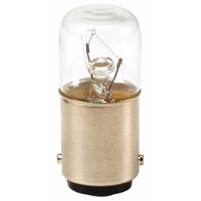 Eaton Incandescent Bulb BA15D, Clear Lens, 12V, 5W, 3000h Lifespan, 13mm Diameter, 35mm Length BA15D