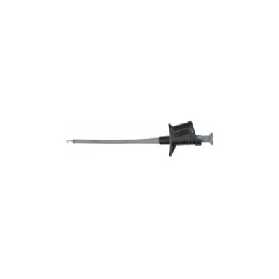 Schutzinger Black Hook Clip, 4 mm Tip, 1kV, 6A Current, Nickel Plated Contact SKPS 8334 Ni / SW