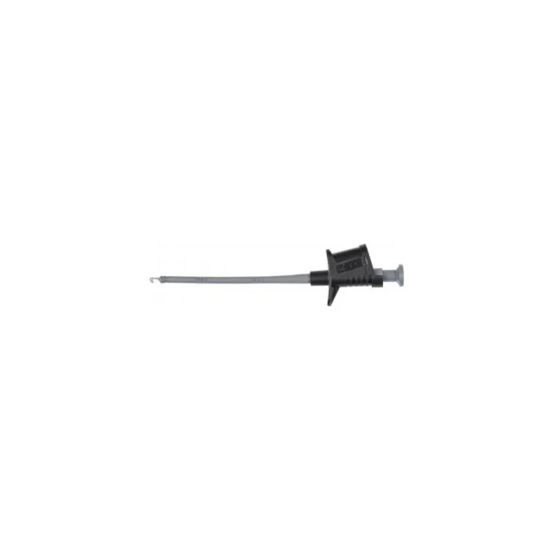 Schutzinger Black Hook Clip, 4 mm Tip, 1kV, 6A Current, Nickel Plated Contact SKPS 8334 Ni / SW