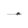 Schutzinger Black Hook Clip, 4 mm Tip, 1kV, 6A Current, Nickel Plated Contact SKPS 8334 Ni / SW