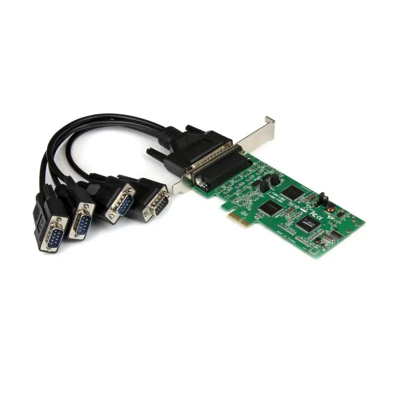 StarTech.com 4 Port PCIe RS232 RS422 RS485 Serial Combo Card 460.8kbps 