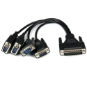 StarTech.com 4 Port PCIe RS232 RS422 RS485 Serial Combo Card 460.8kbps 