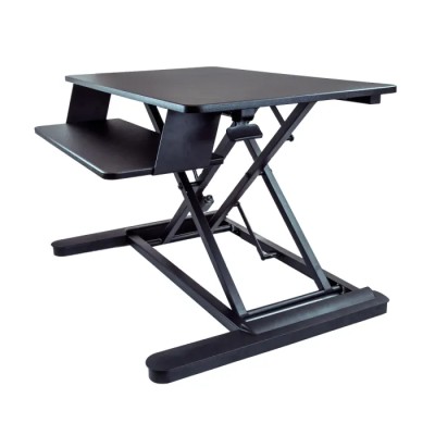 StarTech.com Sitting/Standing Computer Desk Black 160 mm Height Adjustable, 900 mm Width, 666 mm Depth ARMSTSLG