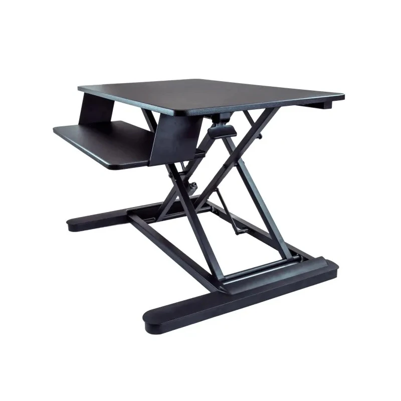 StarTech.com Sitting/Standing Computer Desk Black 160 mm Height Adjustable, 900 mm Width, 666 mm Depth ARMSTSLG