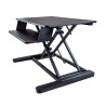 StarTech.com Sitting/Standing Computer Desk Black 160 mm Height Adjustable, 900 mm Width, 666 mm Depth ARMSTSLG