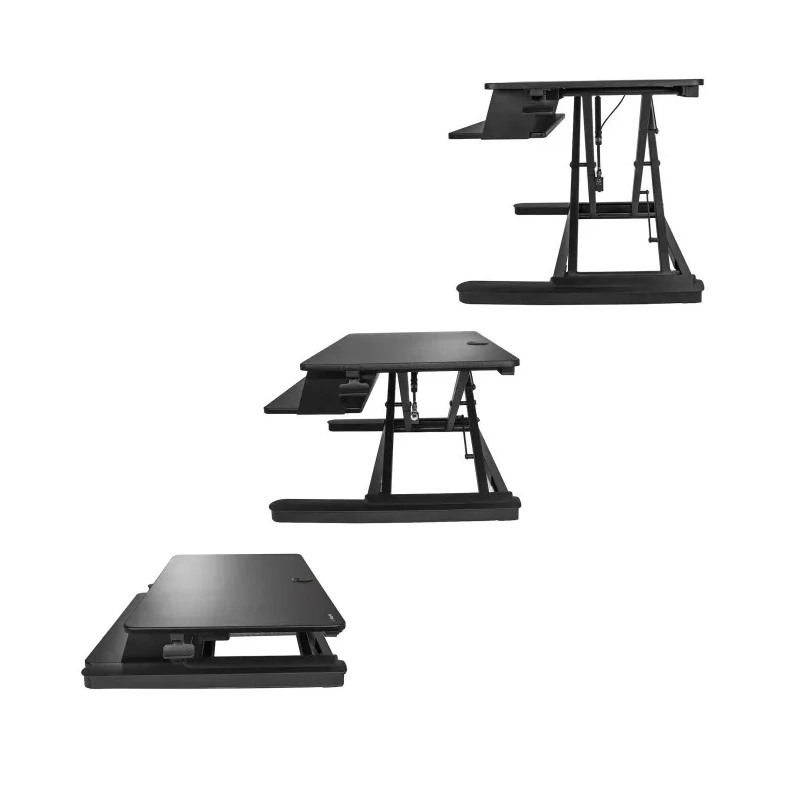 StarTech.com Sitting/Standing Computer Desk Black 160 mm Height Adjustable, 900 mm Width, 666 mm Depth ARMSTSLG