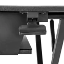 StarTech.com Sitting/Standing Computer Desk Black 160 mm Height Adjustable, 900 mm Width, 666 mm Depth ARMSTSLG