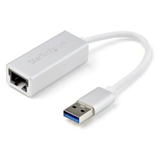 StarTech.com USB 3.0 1000Mbps Network Speed USB Ethernet Adapter, USB Type A, Silver, 190.5 mm Cable Length USB31000SA