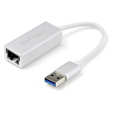 StarTech.com USB 3.0 1000Mbps Network Speed USB Ethernet Adapter, USB Type A, Silver, 190.5 mm Cable Length USB31000SA