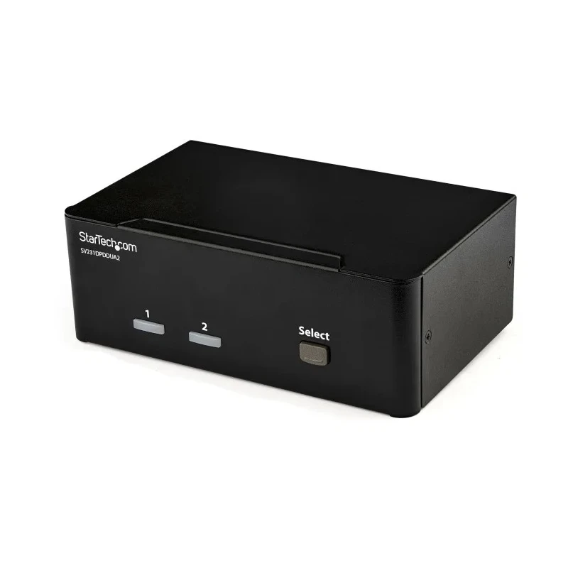 StarTech.com 2 Port 2 Displays USB DisplayPort KVM Switch 3.5 mm Stereo 3840 x 2160 pixel Maximum Resolution SV231DPDDUA2