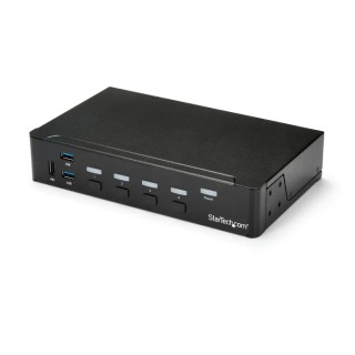 StarTech.com 4 Port 1 Displays USB HDMI KVM Switch with 3.5 mm Stereo Audio Support 1920 x 1080 pixel Maximum SV431HDU3A2
