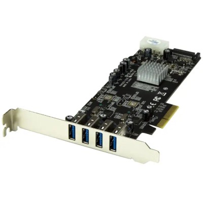 StarTech.com 4 Port PCIe USB 3.0 Card PCI Express High Performance USB 3.0 Controller PEXUSB3S42V