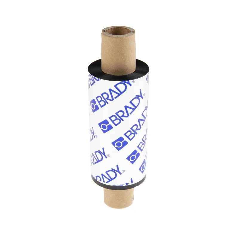 Brady Black Label Printer Ribbon 65 mm Width Resin Material, Compatible with BBP11 and BBP12 Printers R7960-65X70/O