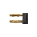 Schutzinger Black Banana Adapter with Nickel Plated Contact, 2 mm Connector Size, 12A Current KURZ 6730 / 5.08-2 IG Ni / SW