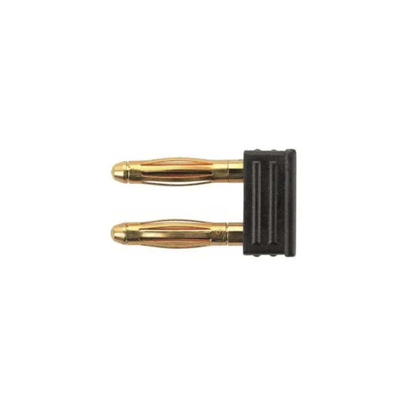 Schutzinger Black Banana Adapter with Nickel Plated Contact, 2 mm Connector Size, 12A Current KURZ 6730 / 5.08-2 IG Ni / SW