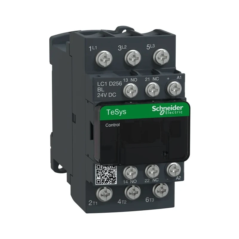 Schneider Electric LC1D Contactor 24V dc Coil, 3-Pole, 25A, 11kW Power Rating, 3 NO, 600V ac LC1D256BL