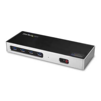 StarTech.com USB C Docking Station with 6 USB 3.0 Ports, DisplayPort, HDMI, Thunderbolt 3, 4096 x 2160 Pixel DK30A2DH