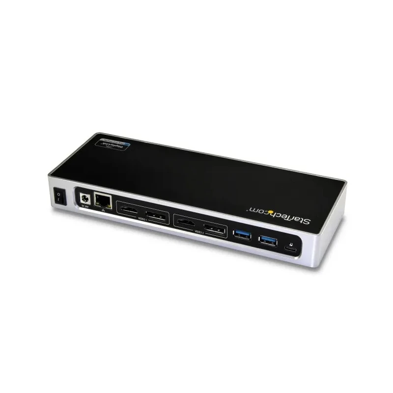StarTech.com USB C Docking Station with 6 USB 3.0 Ports, DisplayPort, HDMI, Thunderbolt 3, 4096 x 2160 Pixel DK30A2DH