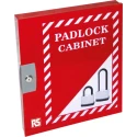 RS PRO 42 Padlock Lockout Station Board Red Polyvinyl Chloride 390mm x 460mm 818-8091