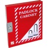 RS PRO 42 Padlock Lockout Station Board Red Polyvinyl Chloride 390mm x 460mm 818-8091