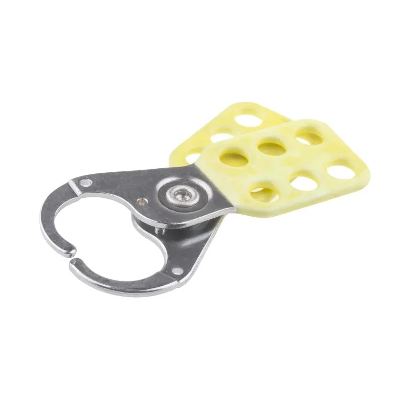 RS PRO Yellow 6-Lock Lockout Hasp Steel Vinyl Coated 9.25mm Shackle Diameter 818-8094