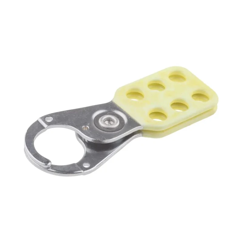 RS PRO Yellow 6-Lock Lockout Hasp Steel Vinyl Coated 9.25mm Shackle Diameter 818-8094