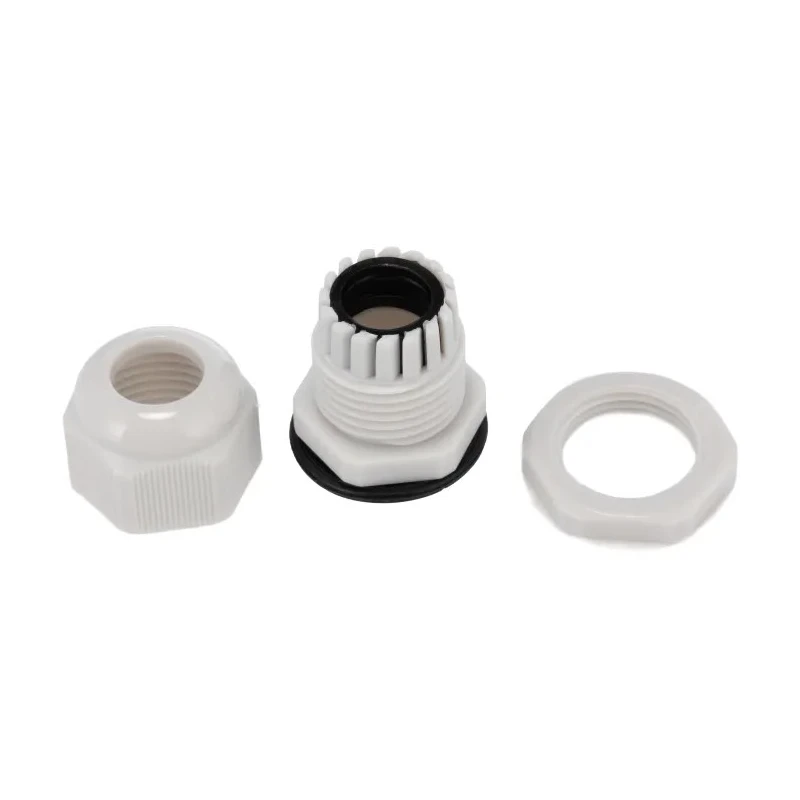 HellermannTyton Grey Nylon Cable Gland M20 Thread Size, Cable Diameter 6 mm to 12 mm, IP68, RoHS Compliant NGM20S-GY