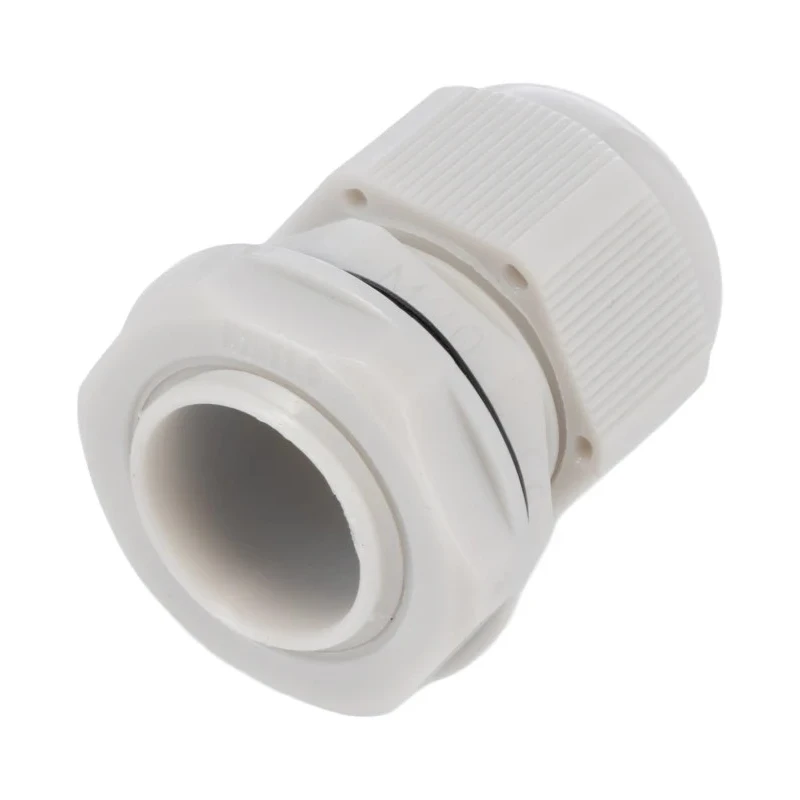 HellermannTyton Grey Nylon Cable Gland M20 Thread Size, Cable Diameter 6 mm to 12 mm, IP68, RoHS Compliant NGM20S-GY
