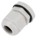 HellermannTyton Grey Nylon Cable Gland M20 Thread Size, Cable Diameter 6 mm to 12 mm, IP68, RoHS Compliant NGM20S-GY