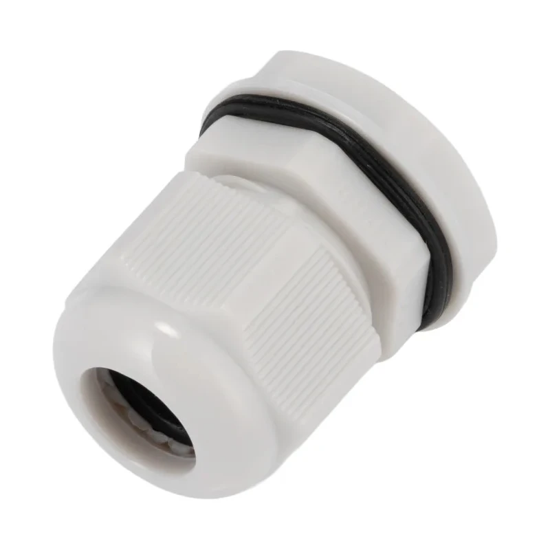 HellermannTyton Grey Nylon Cable Gland M20 Thread Size, Cable Diameter 6 mm to 12 mm, IP68, RoHS Compliant NGM20S-GY