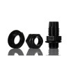 HellermannTyton Black Polyamide 66 Cable Gland M12 Thread Size 3 mm to 6.5 mm Cable Diameter IP68 Rated NGM12-BLK