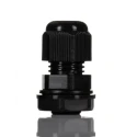 HellermannTyton Black Polyamide 66 Cable Gland M12 Thread Size 3 mm to 6.5 mm Cable Diameter IP68 Rated NGM12-BLK