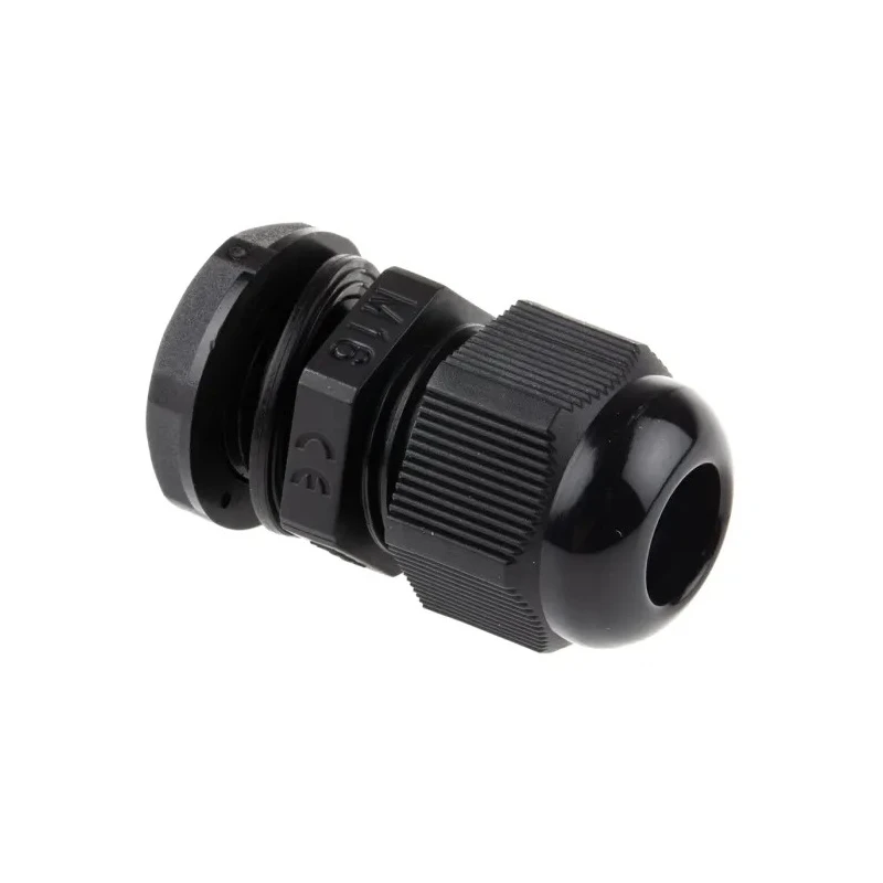 HellermannTyton NGM Series Black Polyamide 66 Cable Gland M16 Thread, 5 mm to 10 mm, IP68 NGM16-BLK