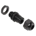 HellermannTyton NGM Series Black Polyamide 66 Cable Gland M16 Thread, 5 mm to 10 mm, IP68 NGM16-BLK