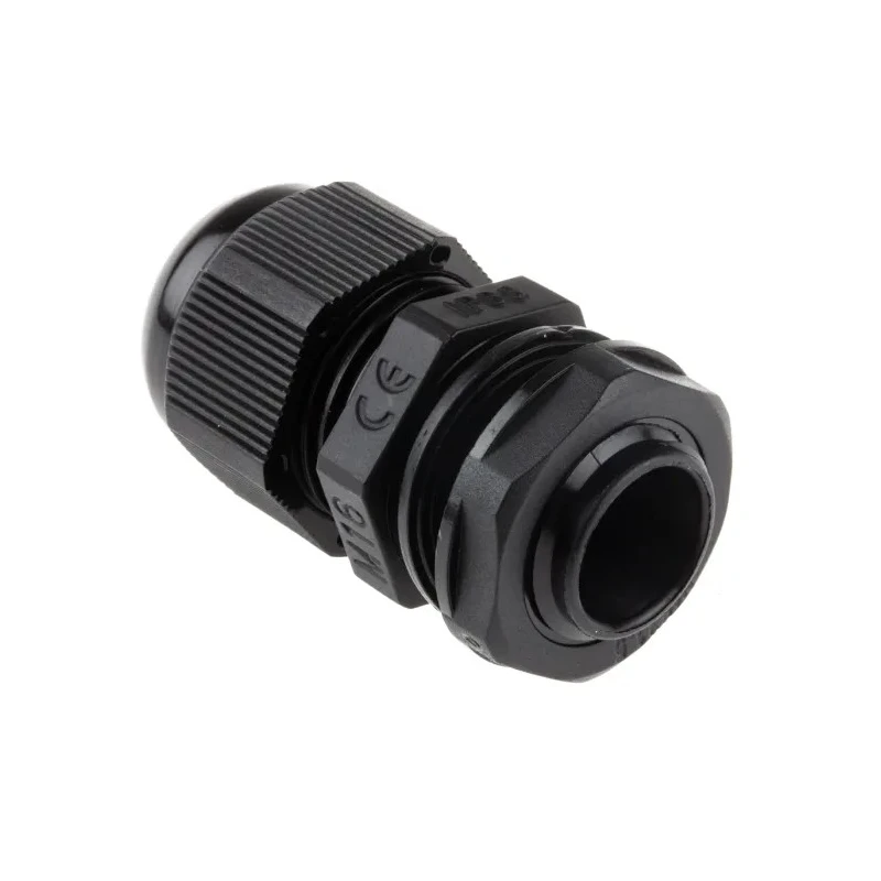 HellermannTyton NGM Series Black Polyamide 66 Cable Gland M16 Thread, 5 mm to 10 mm, IP68 NGM16-BLK