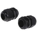 HellermannTyton NGM Series Black Polyamide 66 Cable Gland M25 Thread 13mm-18mm Diameter IP68 NGM25-BLK