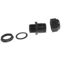 HellermannTyton NGM Series Black Polyamide 66 Cable Gland M25 Thread 13mm-18mm Diameter IP68 NGM25-BLK