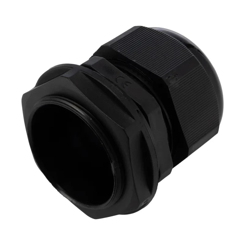 HellermannTyton Black Polyamide 66 Cable Gland M50 Thread 30 mm Min. 38 mm Max. IP68 NGM50-BLK